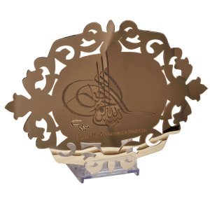 Pleksi Ayna Gold Osmanlı Tuğrası