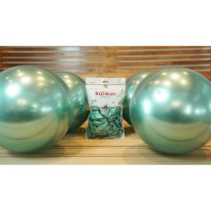 Yeşil Krom Balon 50 Adet