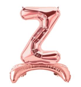Ayaklı Z  Harf  Rose Gold Folyo Balon