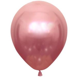 Pembe Krom Balon 10 Adet