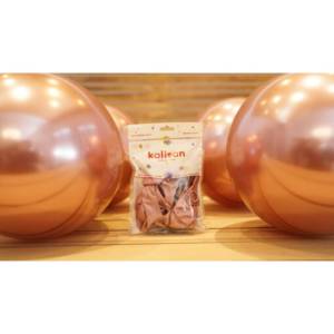 Pembe Krom Balon 50 Adet