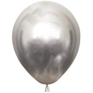 Gümüş Krom Balon 10 Adet