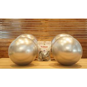 Gümüş Krom Balon 10 Adet