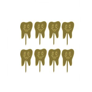 Diş Buğdayı Pleksi Kürdan Gold 8 Adet