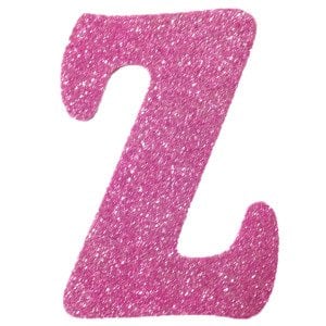 Eva Simli Z Harf Pembe 12 cm