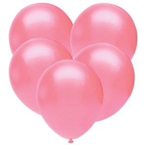 Pastel Balon Pembe 10 Adet