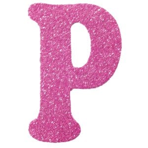 Eva Simli P Harf Pembe 12 cm