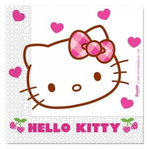 Hello Kitty Hearts Kağıt Peçete