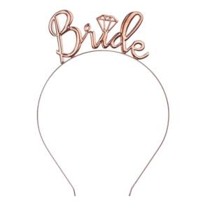 Bride Bekarlığa Veda Metal Taç Bronz