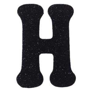 Eva Simli H Harf Siyah 12 cm