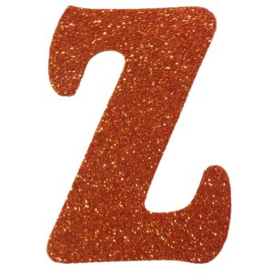 Eva Simli Z Harf Turuncu 12 cm