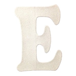 Eva Simli E Harf Beyaz 12 cm