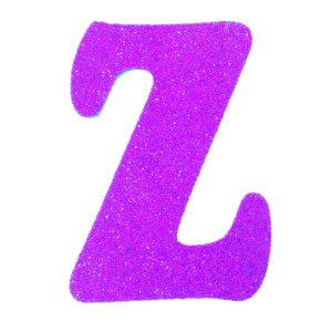 Eva Simli Z Harf Fuşya 12 cm