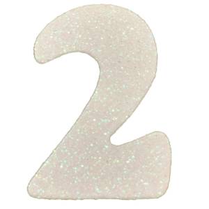 Eva Simli 2 Rakamı Beyaz 10 cm