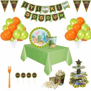 Dinazor Temalı Doğum Günü Parti Malzemeleri 8 Kişilik