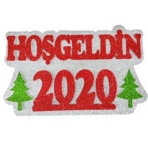 Hoşgeldin 2020 Simli Strafor