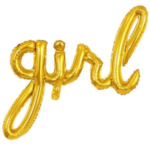 Girl Folyo Balon Gold
