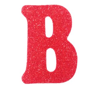 Eva Simli B Harf Kırmızı 12 cm