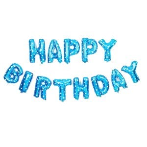 Happy Birthday Folyo Balon Mavi