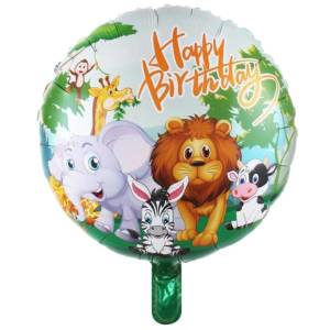Safari Happy Birthday Folyo Balon