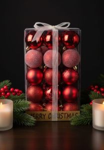 Yılbaşı Ağaç Süsü Top Lüx 30'lu 6449-5