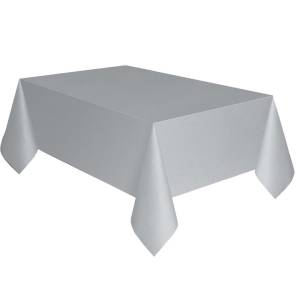 Gümüş Plastik Masa Örtüsü