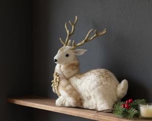 Geyik Yılbaşı Dekor Figürü 7108-6 30 cm