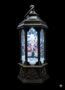 Yılbaşı Işıklı Kar Küresi Müzik Kutusu 25 Cm 6916-6