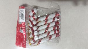 Yılbaşı Ağaç Süsü Baston Şeker 6'lı 6 cm 6421-30