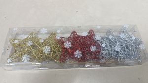 Yılbaşı Ağaç Süsü Yıldız Lüx 6'lı 6421-42