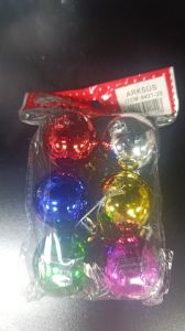 Yılbaşı Ağaç Topu 6 cm 6'lı 6421-19 Karışık Renkli