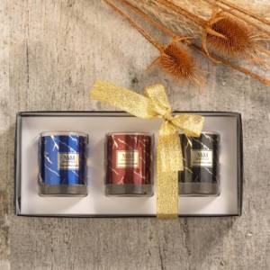 Mini Mermer Bardak Mum 3 Adet