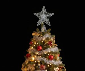 Yılbaşı Çam Ağacı Tepeliği Metal 6449-36