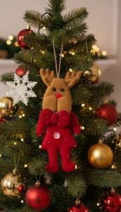 Yılbaşı Ağaç Süsü Geyik Eng-227