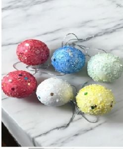 Yılbaşı Ağaç Topu 6'lı Eng-251 Karışık Renkli