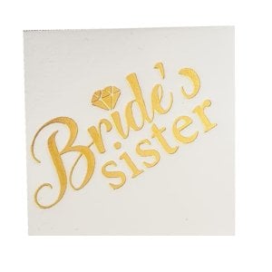 Bride Sister Geçici Dövme Gold 10 Adet