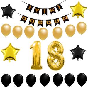 18 Yaş Doğum Günü Süsleri