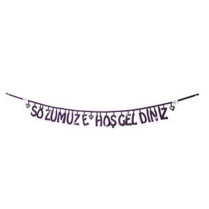 Sözümüze Hoşgeldiniz Keçe Mor