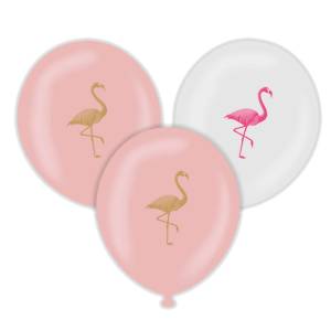 Flamingo Balon Pembe Şeffaf 10 Adet