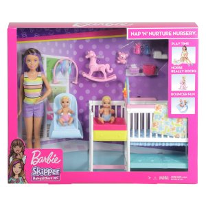 Gfl38 Barbie Bebek Bakıcısı Skipper Uyku Eğitiminde Oyun Seti