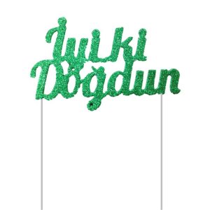 Eva İyi ki Doğdun Pasta Süsü Yeşil