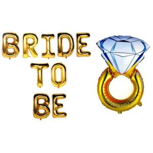 Bride To Be Yüzük Folyo Balon Gold 40 cm