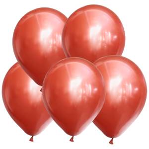 Kırmızı Krom Balon 5 Adet