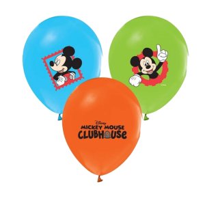 Çift Taraflı Mickey Mouse Baskılı Balon