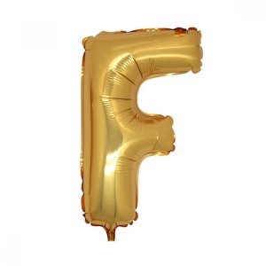 F Harfi Folyo Balon Altın 100 cm