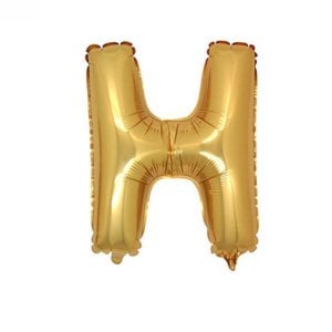 H Harfi Folyo Balon Altın 40 cm