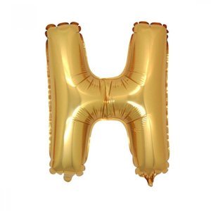 H Harfi Folyo Balon Altın 100 cm