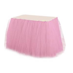 Tütü Kristal Masa Eteği Pembe