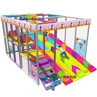 Softplay İkili Boncuk Kaydırak