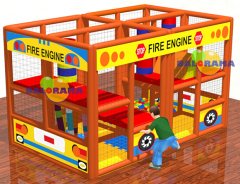 Fire Engine Soft Play Top Havuzu 3x2x2m